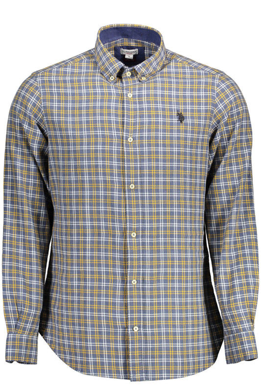 U.S. POLO CAMICIA MANICHE LUNGHE UOMO BLU