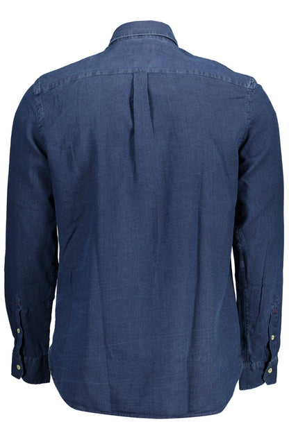 U.S. POLO CAMICIA MANICHE LUNGHE UOMO BLU