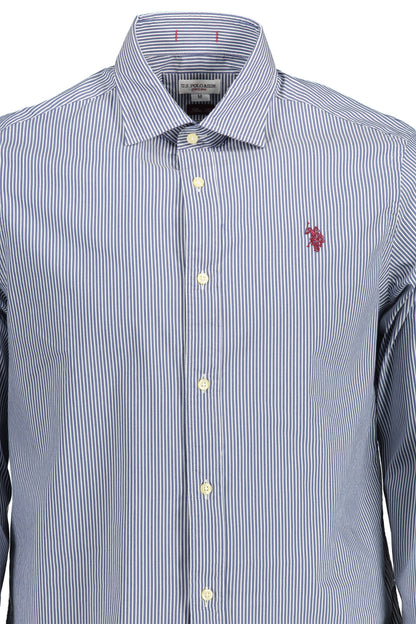 U.S. POLO CAMICIA MANICHE LUNGHE UOMO BLU