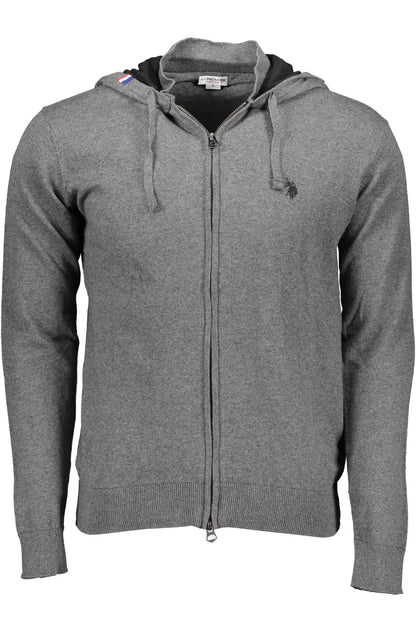 U.S. POLO CARDIGAN UOMO GRIGIO