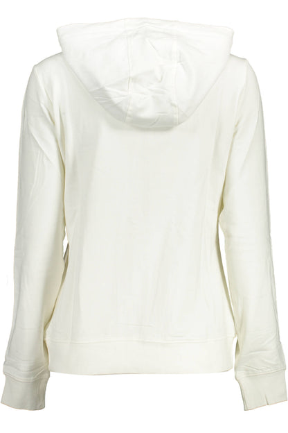 U.S. POLO FELPA CON ZIP DONNA BIANCO