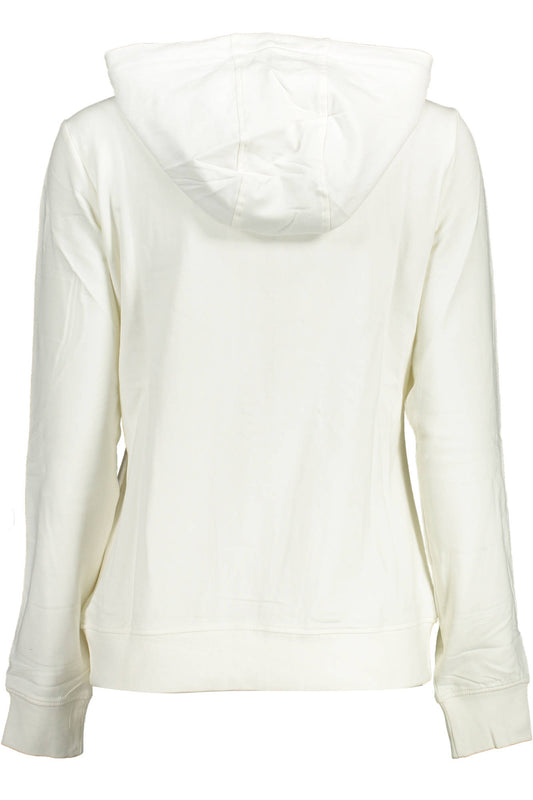 U.S. POLO FELPA CON ZIP DONNA BIANCO