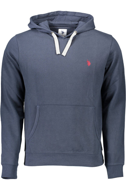 U.S. POLO FELPA CON ZIP UOMO BLU