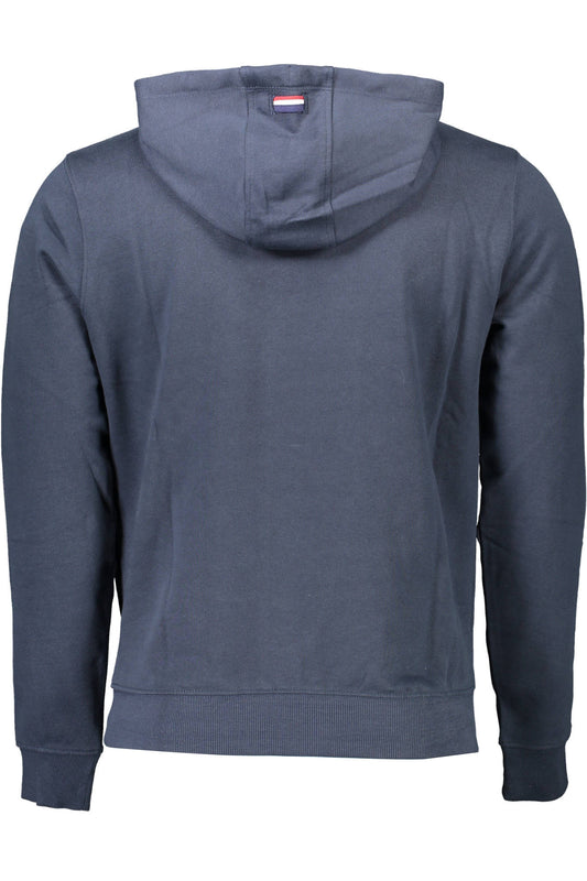 U.S. POLO FELPA CON ZIP UOMO BLU
