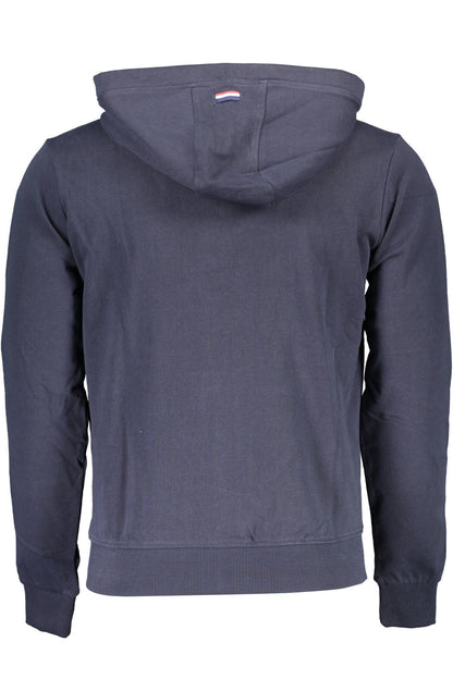 U.S. POLO FELPA CON ZIP UOMO BLU