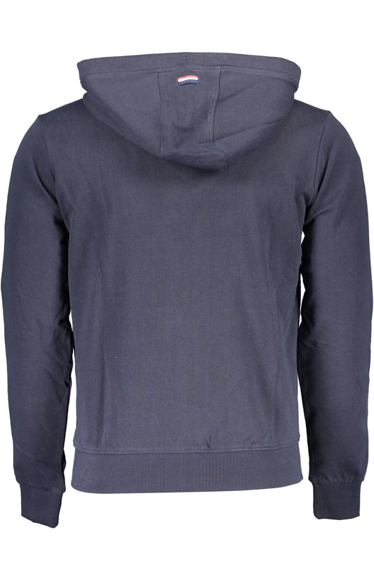 U.S. POLO FELPA CON ZIP UOMO BLU