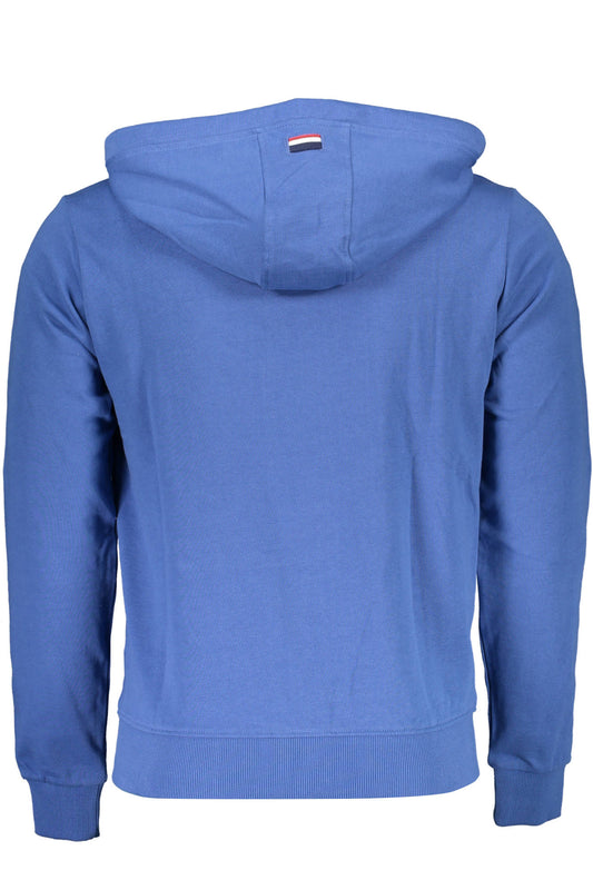 U.S. POLO FELPA CON ZIP UOMO BLU
