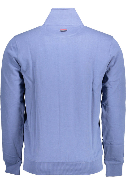 U.S. POLO FELPA CON ZIP UOMO BLU