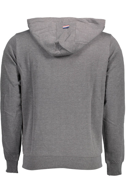 U.S. POLO FELPA CON ZIP UOMO GRIGIO
