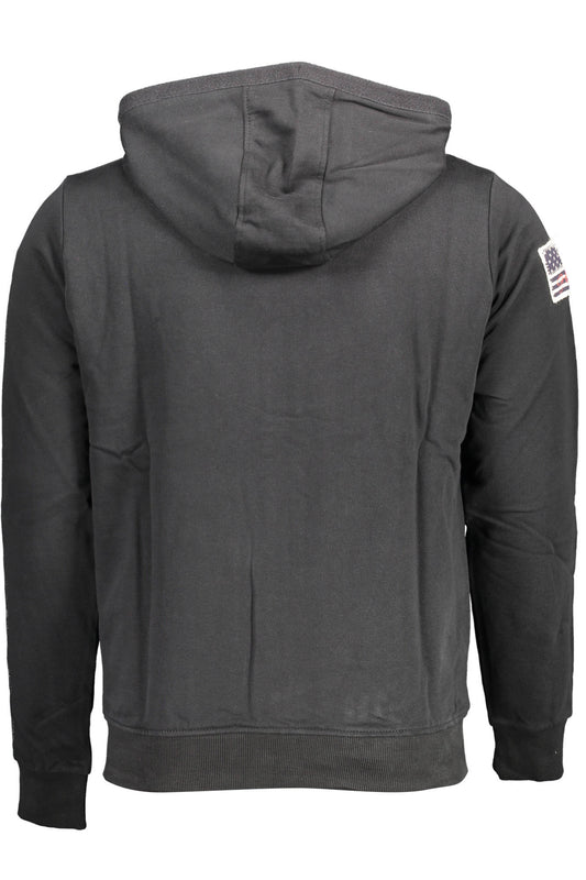 U.S. POLO FELPA CON ZIP UOMO NERO