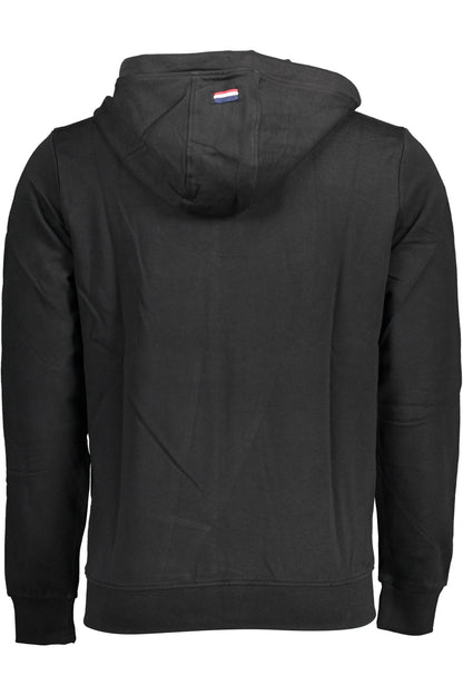 U.S. POLO FELPA CON ZIP UOMO NERO