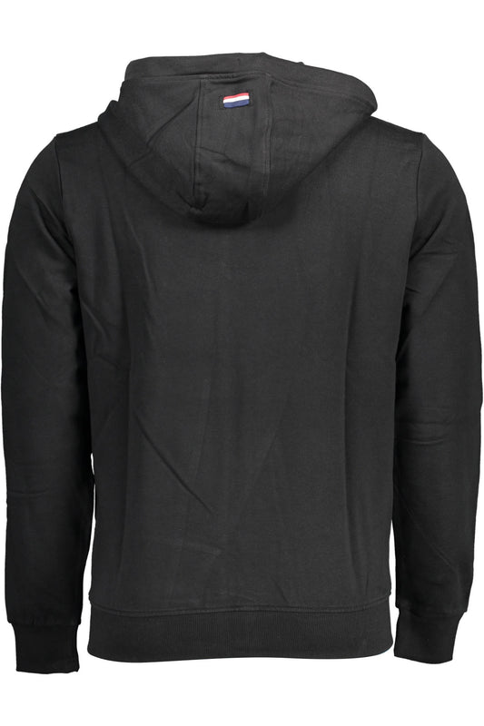 U.S. POLO FELPA CON ZIP UOMO NERO