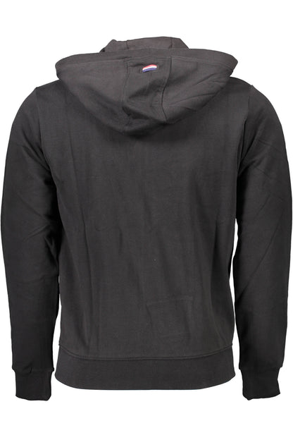 U.S. POLO FELPA CON ZIP UOMO NERO