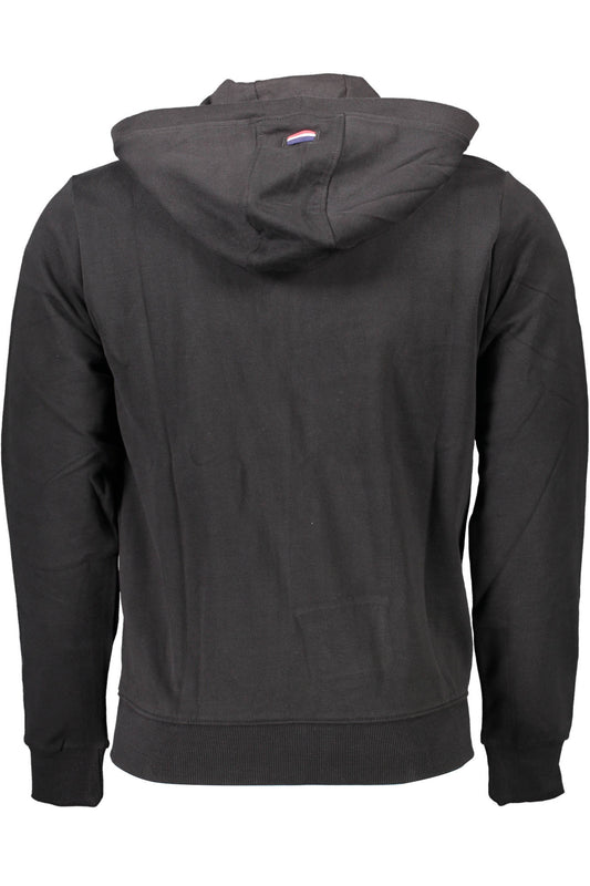 U.S. POLO FELPA CON ZIP UOMO NERO