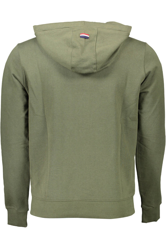 U.S. POLO FELPA CON ZIP UOMO VERDE
