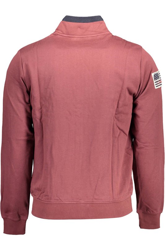 U.S. POLO FELPA CON ZIP UOMO VIOLA