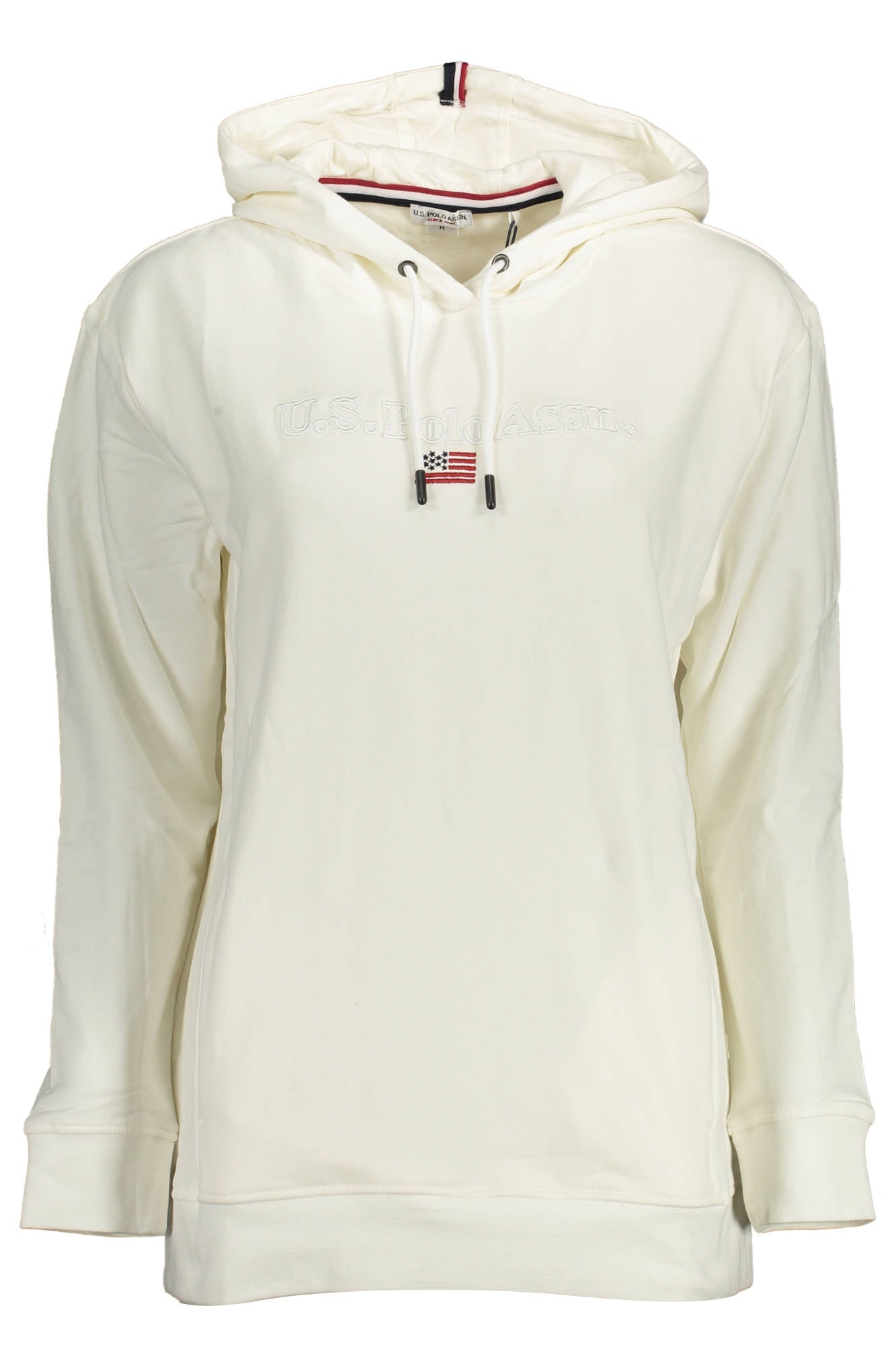 U.S. POLO FELPA SENZA ZIP DONNA BIANCO