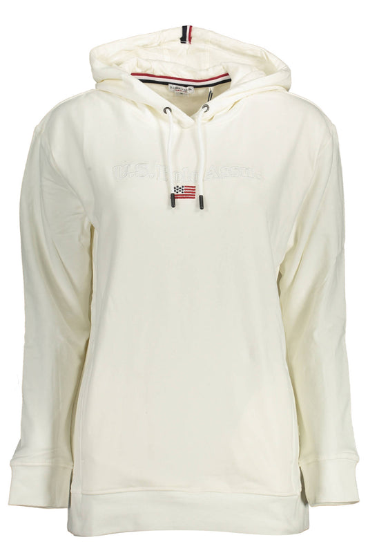U.S. POLO FELPA SENZA ZIP DONNA BIANCO