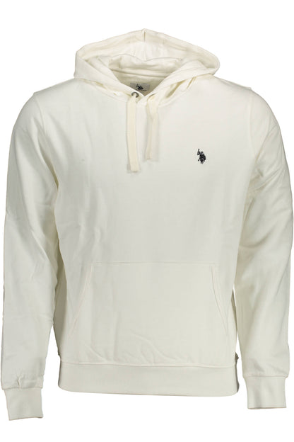 U.S. POLO FELPA SENZA ZIP UOMO BIANCO