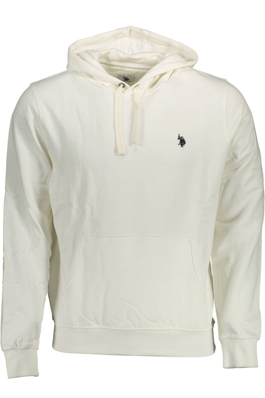 U.S. POLO FELPA SENZA ZIP UOMO BIANCO