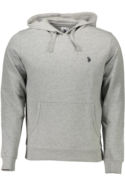 U.S. POLO FELPA SENZA ZIP UOMO GRIGIO