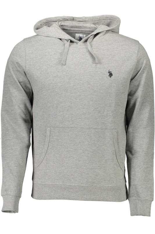 U.S. POLO FELPA SENZA ZIP UOMO GRIGIO