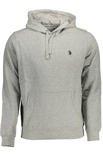 U.S. POLO FELPA SENZA ZIP UOMO GRIGIO