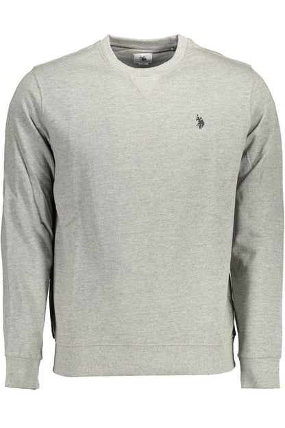 U.S. POLO FELPA SENZA ZIP UOMO GRIGIO