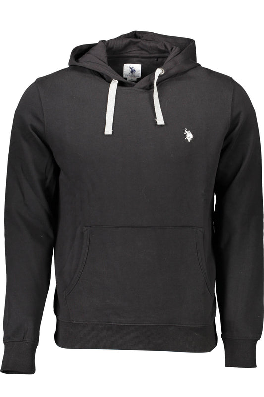 U.S. POLO FELPA SENZA ZIP UOMO NERO