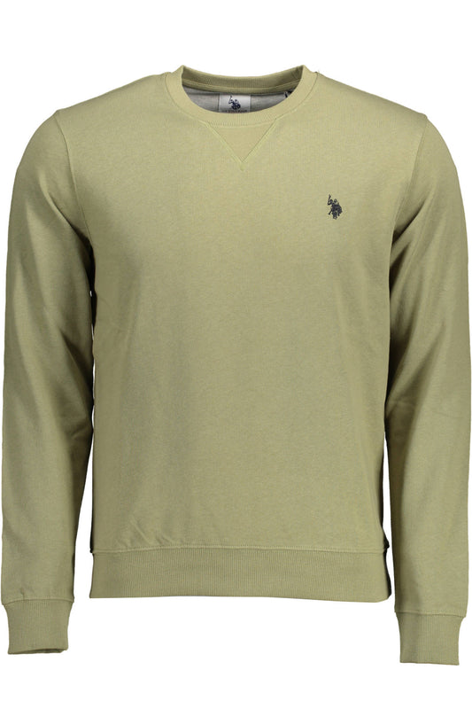 U.S. POLO FELPA SENZA ZIP UOMO VERDE