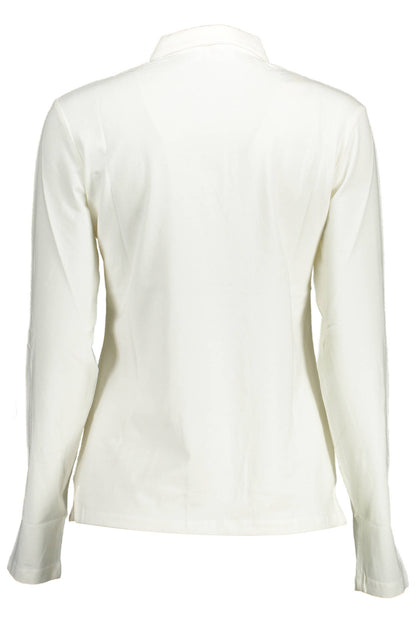 U.S. POLO POLO MANICHE LUNGHE DONNA BIANCO