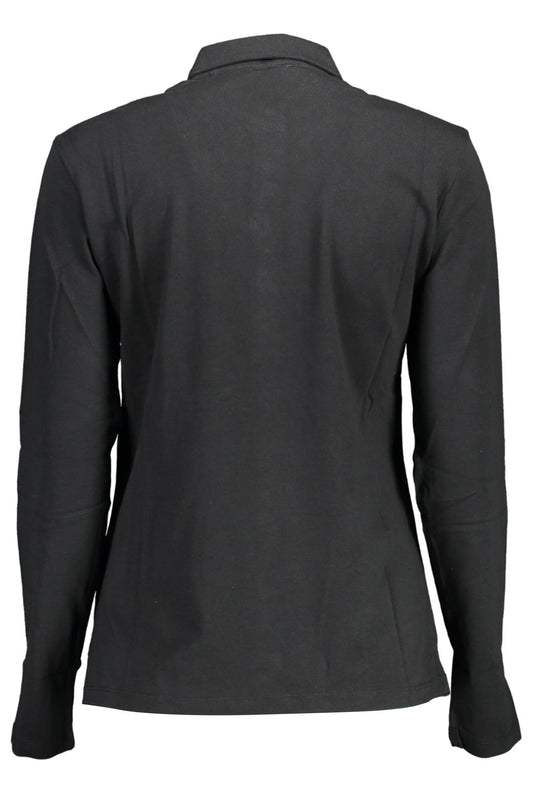 U.S. POLO POLO MANICHE LUNGHE DONNA NERO