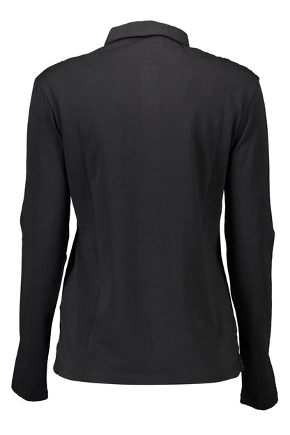 U.S. POLO POLO MANICHE LUNGHE DONNA NERO