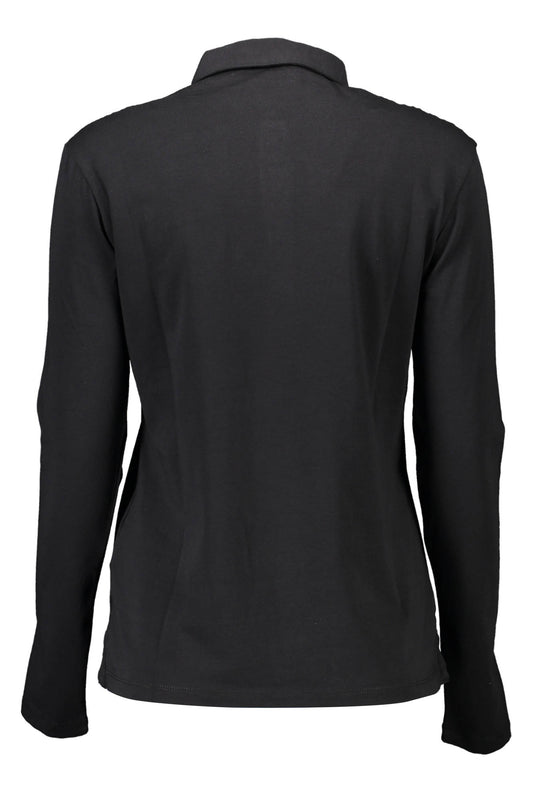 U.S. POLO POLO MANICHE LUNGHE DONNA NERO