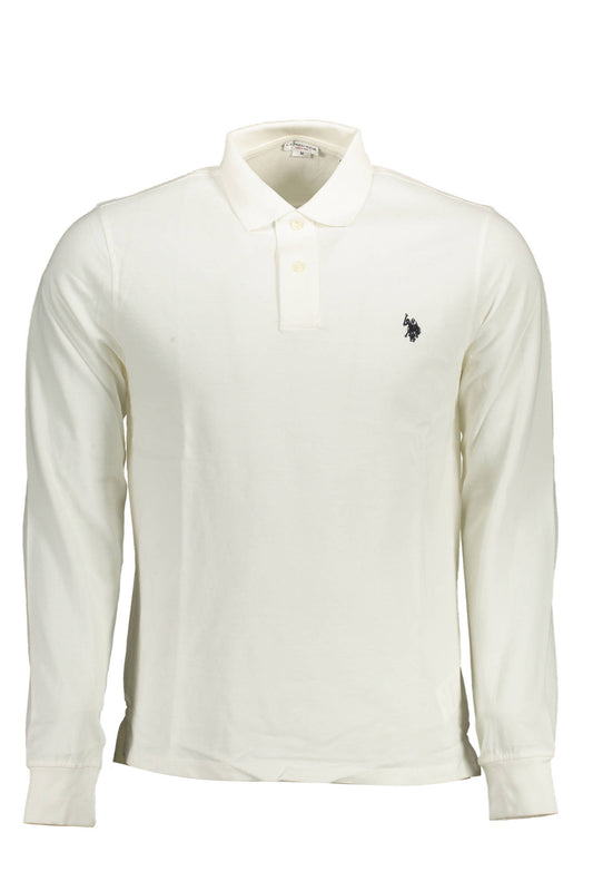 U.S. POLO POLO MANICHE LUNGHE UOMO BIANCO