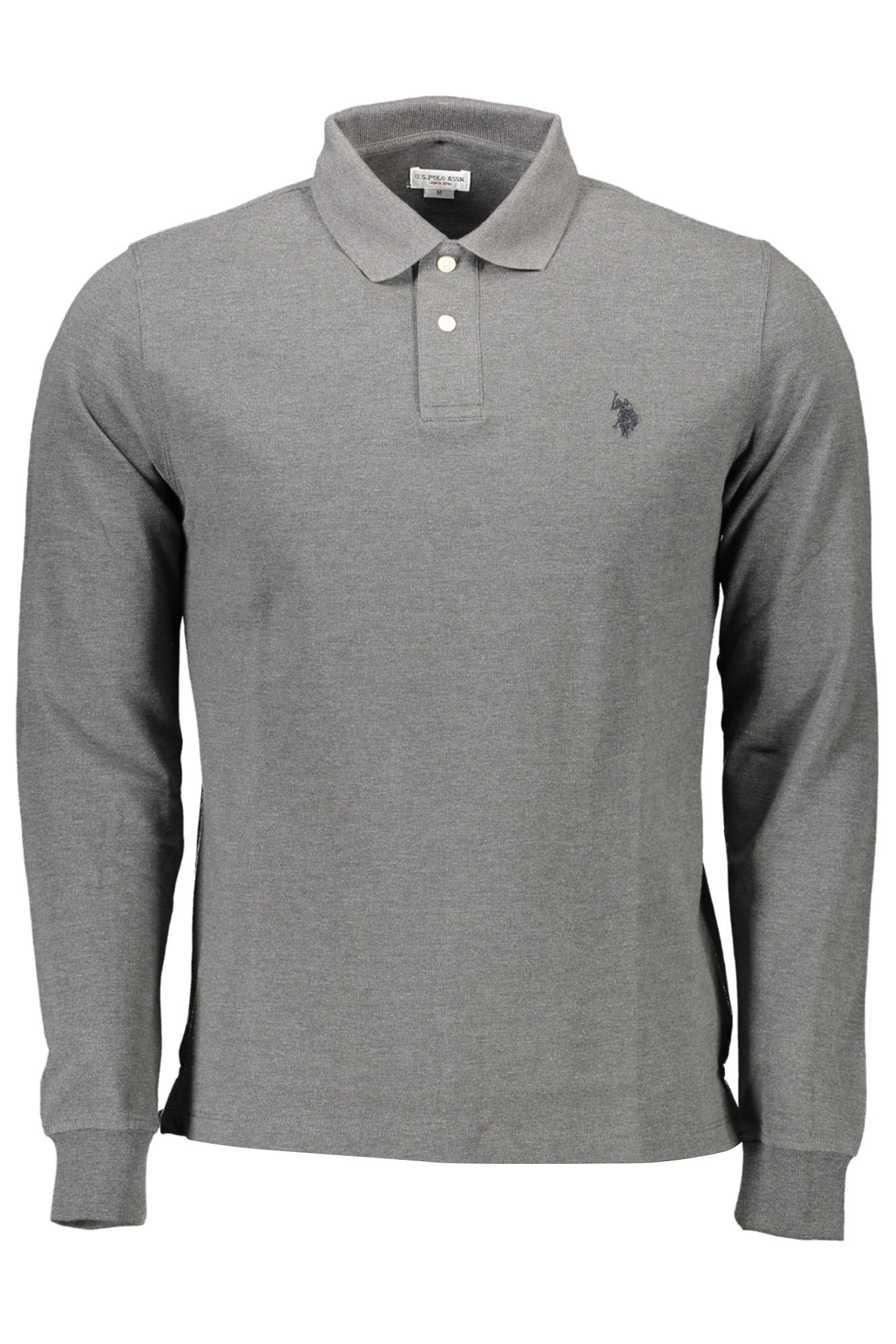 U.S. POLO POLO MANICHE LUNGHE UOMO GRIGIO