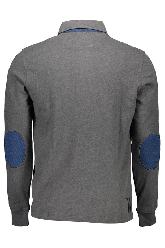 U.S. POLO POLO MANICHE LUNGHE UOMO GRIGIO