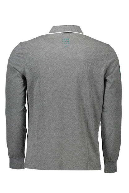 U.S. POLO POLO MANICHE LUNGHE UOMO GRIGIO