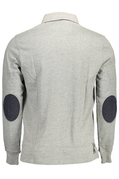 U.S. POLO POLO MANICHE LUNGHE UOMO GRIGIO