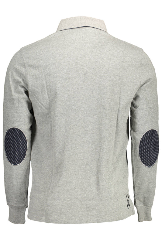 U.S. POLO POLO MANICHE LUNGHE UOMO GRIGIO