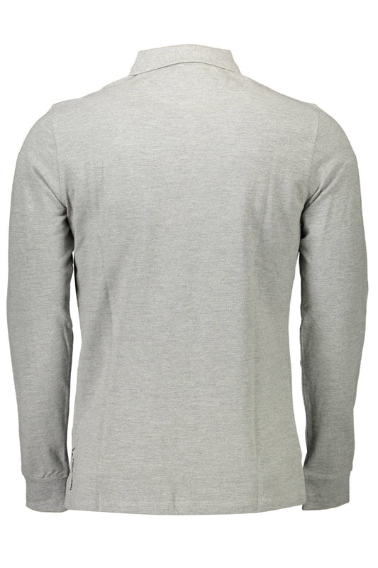 U.S. POLO POLO MANICHE LUNGHE UOMO GRIGIO