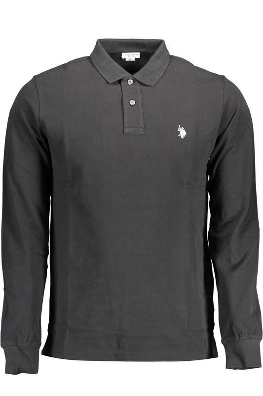 U.S. POLO POLO MANICHE LUNGHE UOMO NERO