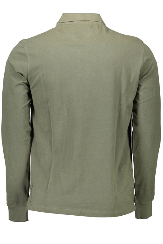 U.S. POLO POLO MANICHE LUNGHE UOMO VERDE