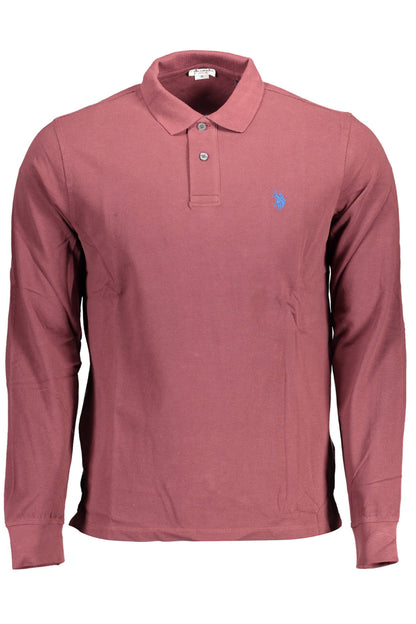 U.S. POLO POLO MANICHE LUNGHE UOMO VIOLA