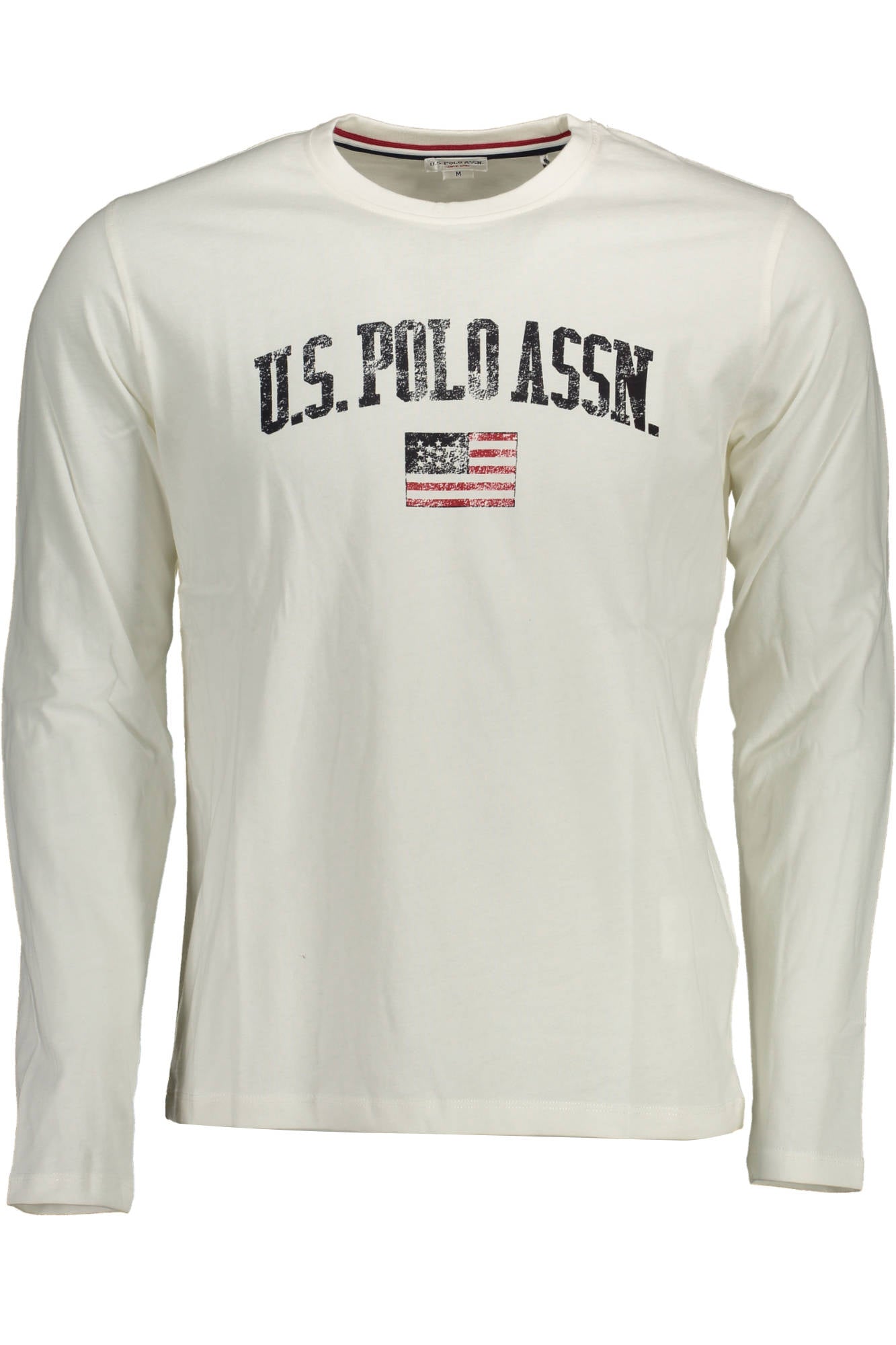 U.S. POLO T-SHIRT MANICHE LUNGHE UOMO BIANCO