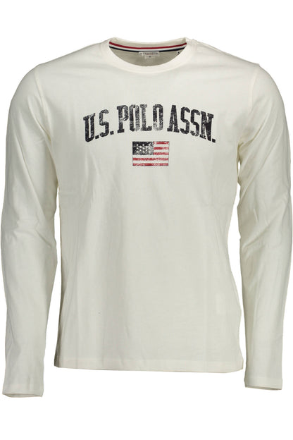 U.S. POLO T-SHIRT MANICHE LUNGHE UOMO BIANCO