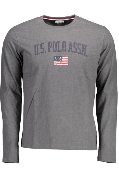 U.S. POLO T-SHIRT MANICHE LUNGHE UOMO GRIGIO