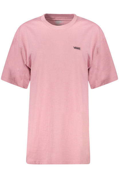 VANS T-SHIRT MANICHE CORTE DONNA ROSA