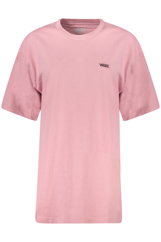 VANS T-SHIRT MANICHE CORTE DONNA ROSA